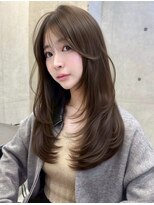 サイン 表参道(SIGN) 20代30代お洒落♪レイヤーカット韓国ヘアーグレージュカラー