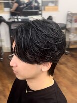 メルシー トータル ブランディング サロン(merci TOTAL BRANDING SALON)&nbsp;メンズフェザーパーマ　毛流れパーマフェザーショート