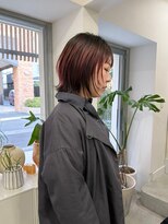 ブラウン(BROUN)&nbsp;伸ばしちゃうの方におすすめハイライトカラーレイヤーボブ