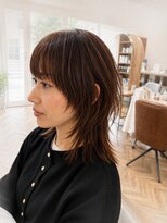 ハク アトリエ(HaKU atelier) ハッシュレイヤー顔まわりカット伸ばしかけヘア抜け感大人ヘア