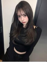 ロッソ 大橋店(Rosso) ダークブラウンのニュアンスロング【大橋】