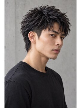ネオリーブ モカ 川崎チネチッタ店(Neolive mocca) マレットヘア×メンズウルフ×無造作束感