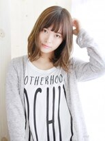 ナル 白山神社参道通り店(nalu)&nbsp;グレージュカラーのニュアンスカールスタイル