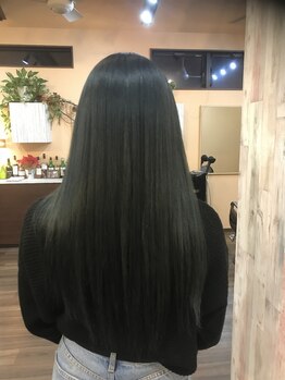 リンクヘアー(Link Hair)の写真/【上質な柔らかい仕上がりに♪】あなたらしい美ストレートスタイルが叶う！指通り良い柔らかい質感を実現◎