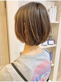 福山市美容室Caary 簡単スタイリング☆丸みショートボブ