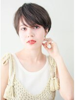 ルアン 上通り(ruen) ショートヘア ショートカット 前髪長め くびれショート 耳かけ