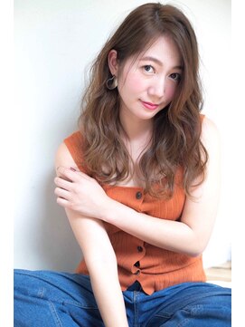 ロンド レグリーズ 立川(Lond leglise) アッシュベージュカラーなゆる巻きロング