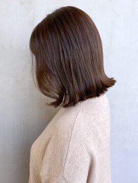 アイティーバイアルバム 松戸店(IT by ALBUM) 外ハネボブ_テラコッタくすみブルーミニウルフ_ba327431