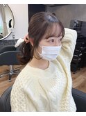 韓国風レイヤー/顔周り後れ毛えあどろつぱく