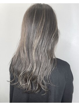 フロート 小阪店(float) アッシュグレー_マロンベージュ Aラインボブ かきあげ