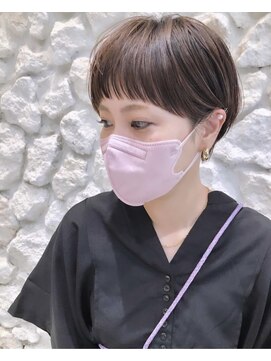 モアナバイヘッドライト 沖縄八重瀬店(Moana by HEADLIGHT) Moana【八重瀬】#マッシュショート#オン眉#ベージュカラー