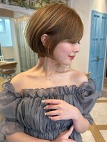 ロンド ストラーダ 心斎橋(Lond strada)&nbsp;ショート×ハイライト白髪ぼかし×マチルダボブ[心斎橋]