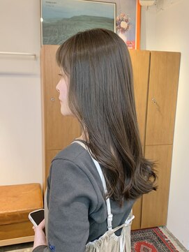 エニエンメイクス 立川(ENIEN MAKE'S) ブリーチなしカラー/オリーブ/グレージュベージュ/艶髪/Aujua