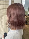 春カラー桜カラーのピンクミルクティーベージュ