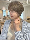 ショートボブ髪型30代40代50代前髪あり前髪なし【橋本】