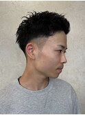スパイキーショート　2ブロック　フェード　刈り上げ