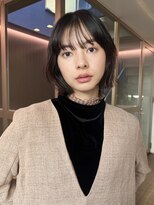フィルムス 田町芝浦(FILMS) ミニウルフレイヤーカット顔周り前髪韓国ミディアムロング/田町
