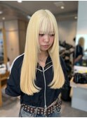 ストレートが映える！ブロンドカラー♪【Luna】
