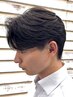 【平日限定】メンズカット＋ニュアンスパーマ￥9900#センターパート#フェザー