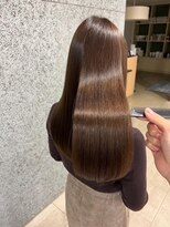 ビームズ ヘアー ブラン(Bee ms HAIR Blanc+)&nbsp;サラツヤロングベージュカラーブリーチしない透明感カラー
