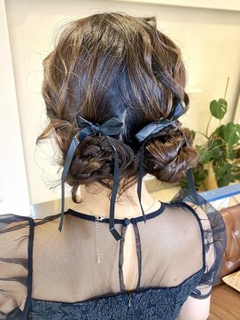 結婚式ヘアセット