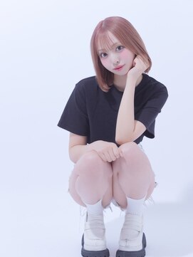 バズ サッポロ バイ フィーネ(BuzZ sapporo by Fi-Ne) 【BUZZ札幌】女子感倍増！ピンクベージュカラーボブ