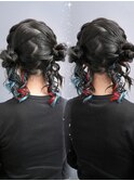シールエクステヘアアレンジヘアセットヘアメイク推し活オタ活