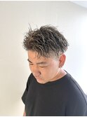 ツイストパーマ/ハイライト/ホワイトメッシュ/ツイストメッシュ