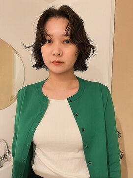 レイヤーボブ × ニュアンスパーマ