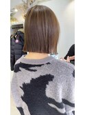 ブリーチなしで叶うミルクティーボブ