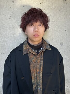 イコール(EquAll) 【ルーズウェーブマッシュ × ボルドーカラー】