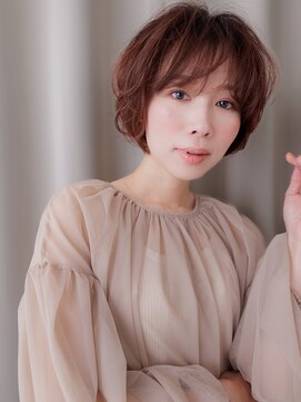 カバーヘア ブリス 戸田公園西口店(COVER HAIR bliss) チェリーレッドバーガンディマッシュパーマY戸田公園30代40代