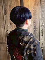 ナフィ バイ エイム 町田店(Nafie by eim)&nbsp;刈り上げ女子/ハンサムショート/クールショート/ネイビーブルー