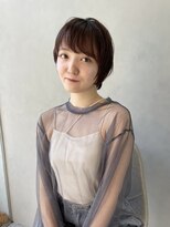 オレロ 国立(olelo) ナチュラルショート/ミルクブラウンダークパープル/ダウンバング