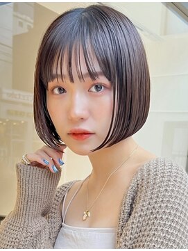 ティア(Tia.) 縮毛矯正/髪質改善トリートメント/ミディアムヘア/グレージュ