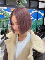 バランス 新宿(balance)&nbsp;ショートボブ×Wカラー（ラベンダーアッシュ）　[新宿/髪質改善]