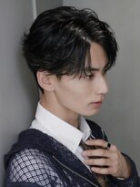 ロンドリメゾン 原宿(Lond re Maison.) men's/メンズ/リバースセンターパート/黒染め/ニュアンスパーマ