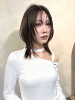 プランツヘアー&nbsp;大人ミディアム　ハッシュカット　博多美容室　原依里