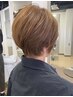 【気になる根元のケアに】白髪染めリタッチカラー＋カット