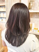 キャアリー(Caary)&nbsp;福山美容室Caary 20代30代40代 カシスピンク×レイヤースタイル