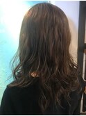 セミロング　ミックス巻き