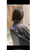 切りっぱなしボブ★アッシュベージュ