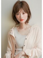 ルエ(rue)&nbsp;大人可愛い20代30代40代黒髪前下がりひし形小顔ボブ丸みショート