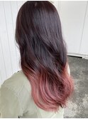 ビタミンカラー/くびれヘア/マッシュ/メルティカラー/着物