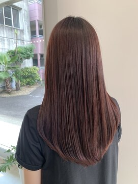 ヘアーアンドビューティーザ エフ(Hair Beauty the F) レッドブラウン/ツヤ髪/透明感カラー/チェリーレッド