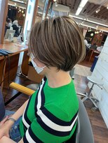 ハーツ(Heart's)&nbsp;30代40代50代◎大人ショートナチュラル白髪ぼかしハイライト