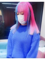 ボックスミコ(Box mico.)&nbsp;【BOXmico.】個性的ハーフで見せるキャンディーカラー☆