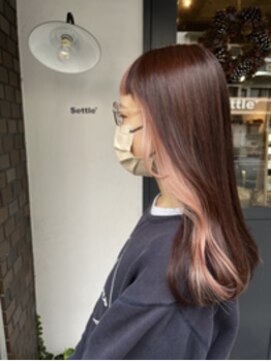 セトル(Settle) インナーカラー【ピンク】