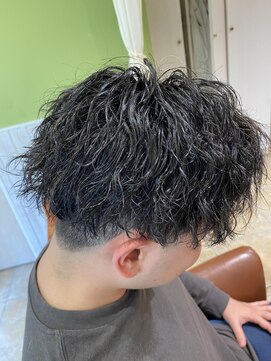 ネオリーブソラ 相模大野店(Neolive sola) メンズツイストスパイラルパーマ×波巻き