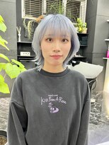 チュダック(ChuDuck)&nbsp;韓国風《ペールブルー》ハイトーン/ケアブリーチ/ダブルカラー